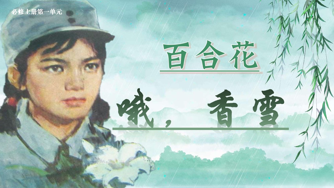 【必修上大单元】《百合花》《哦，香雪》课件（65张）
